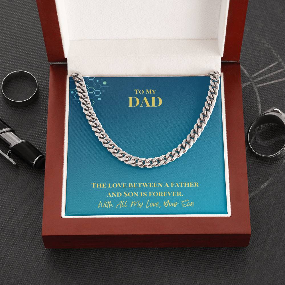 Dad- Love between a father-Cuban Link Chain