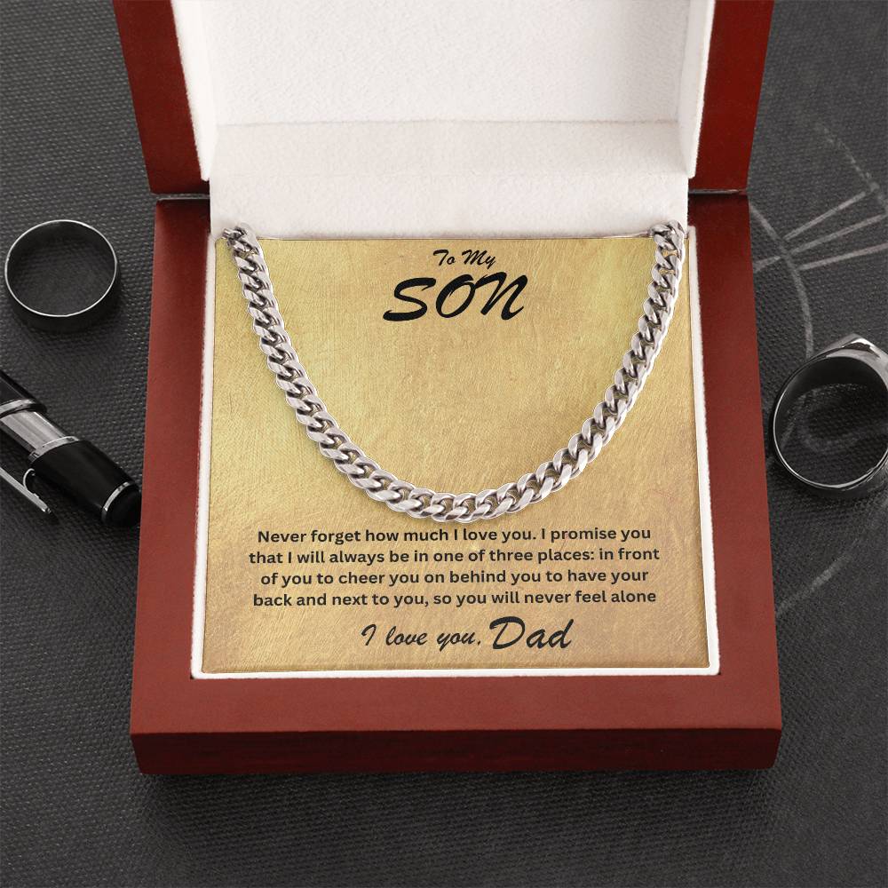 Son- One of three places-Cuban Link Chain