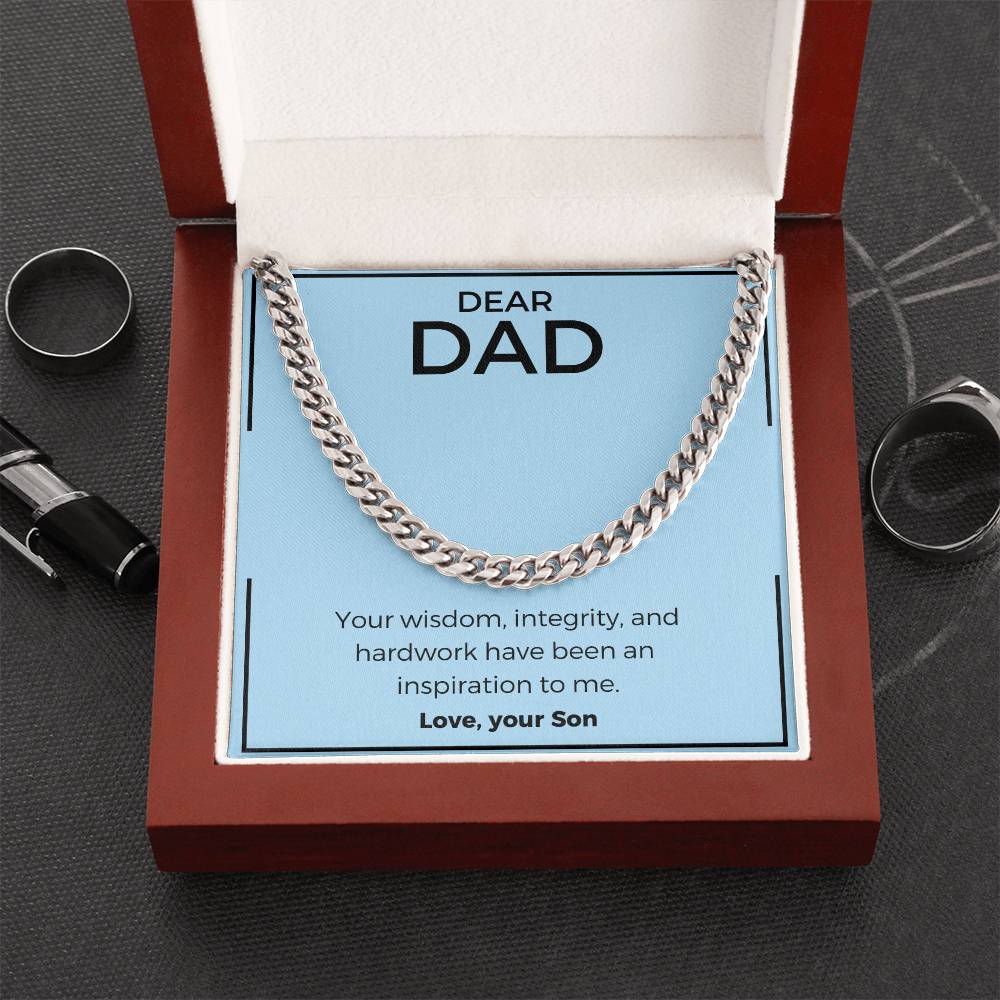 Dad- Your wisdom-Cuban Link Chain