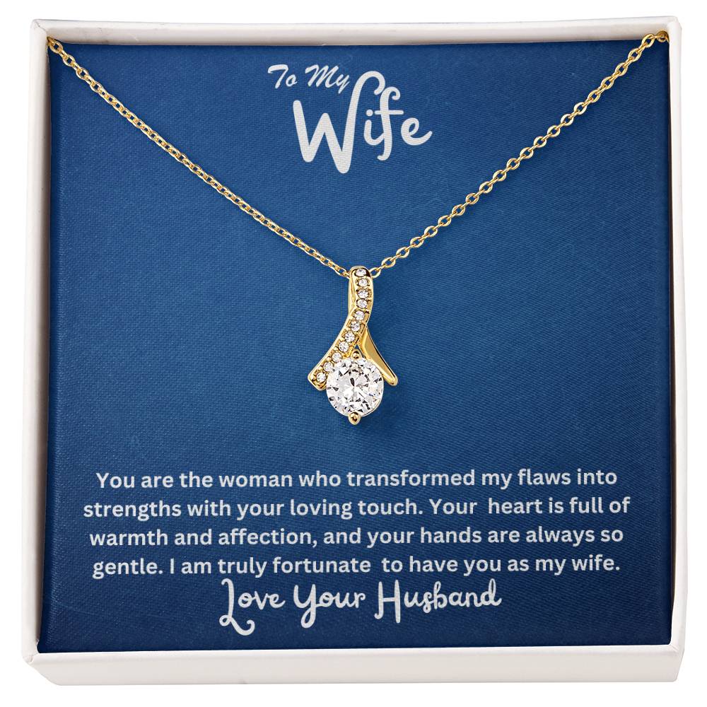 Wife-Transformed my flaws into strengths- Alluring Beauty necklace