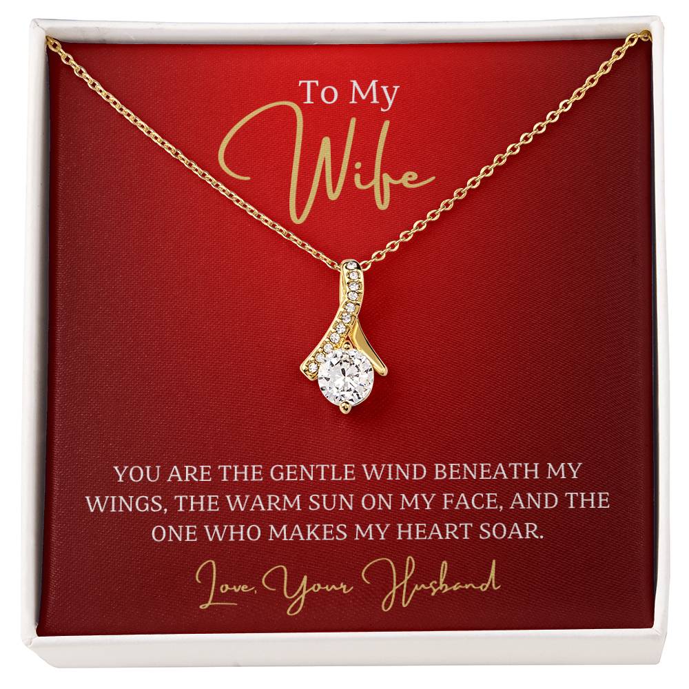 Wife-Wind beneath my wings- Alluring Beauty necklace