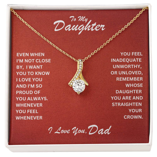 Daughter- Straighten your crown-Alluring Beauty Necklace