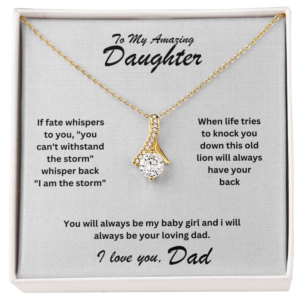 Daughter- I am the storm -Alluring Beauty Necklace