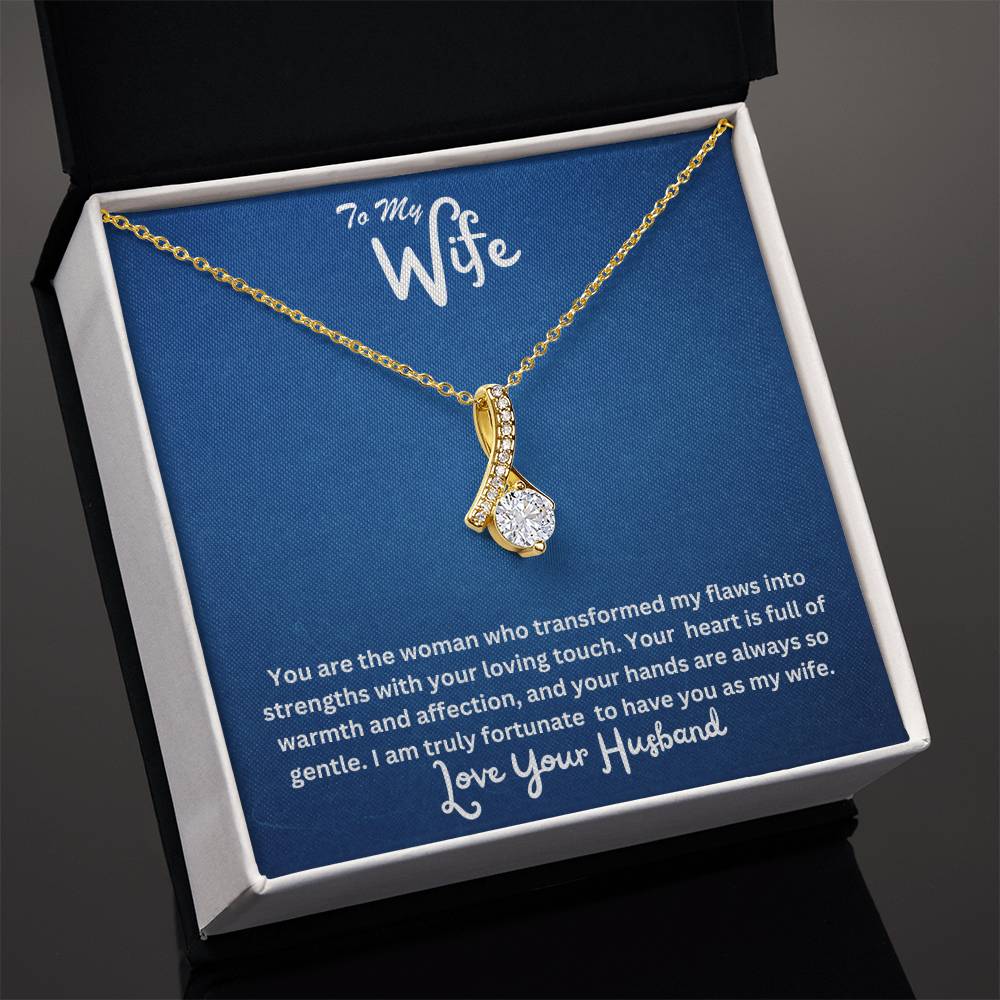 Wife-Transformed my flaws into strengths- Alluring Beauty necklace