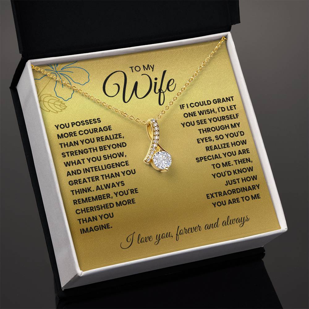 Wife-If I could grant one wish-Alluring Beauty necklace