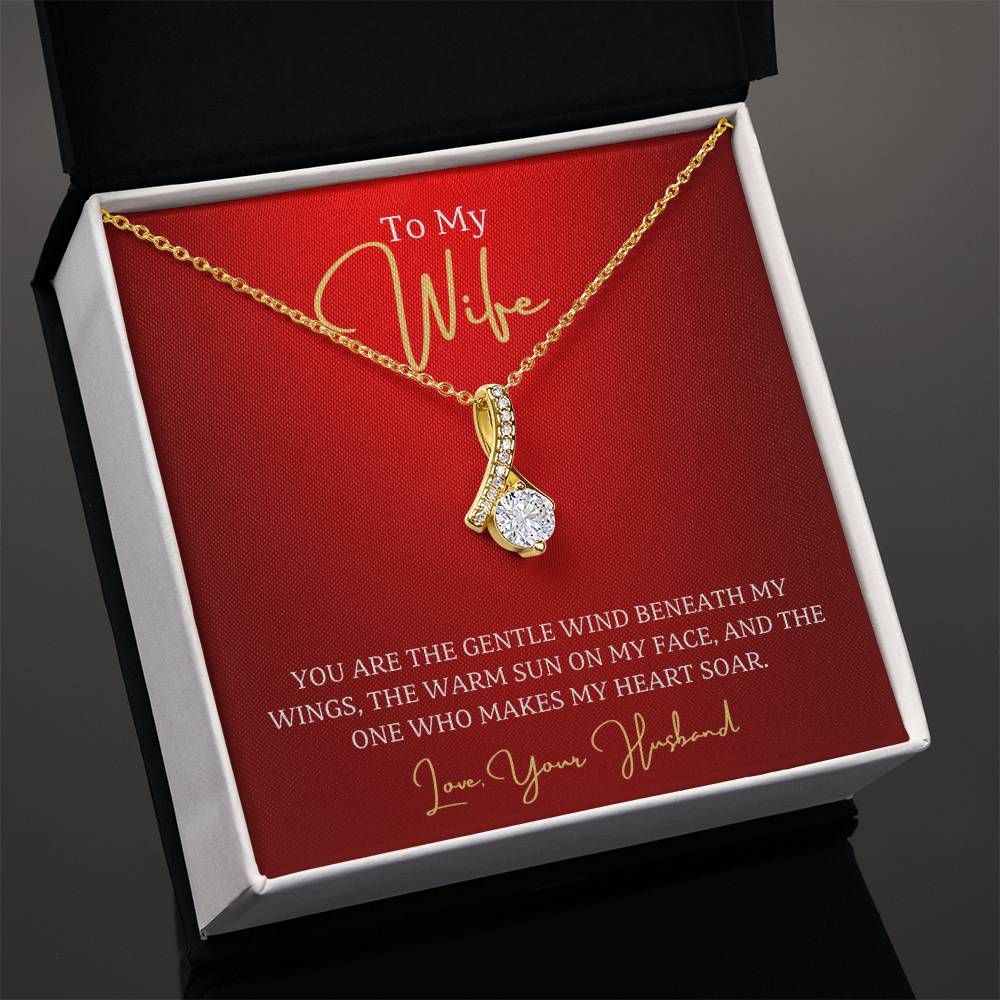 Wife-Wind beneath my wings- Alluring Beauty necklace