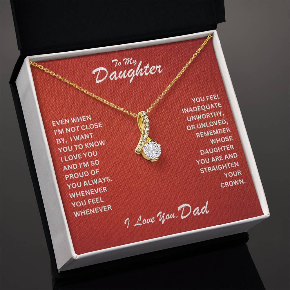 Daughter- Straighten your crown-Alluring Beauty Necklace