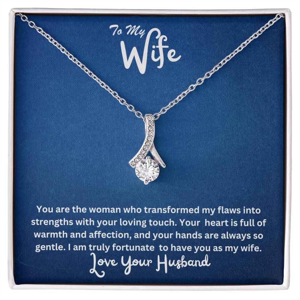 Wife-Transformed my flaws into strengths- Alluring Beauty necklace