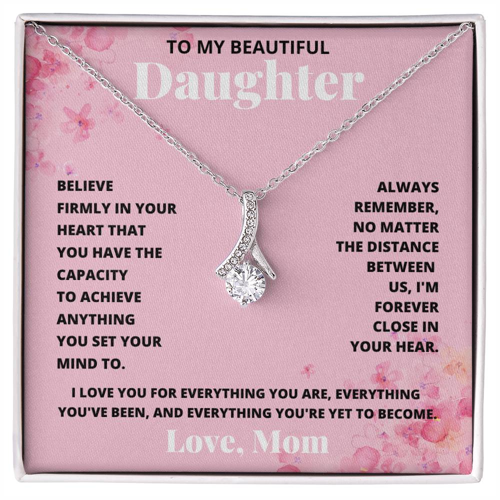 Daughter- Achieve anything-Alluring Beauty Necklace