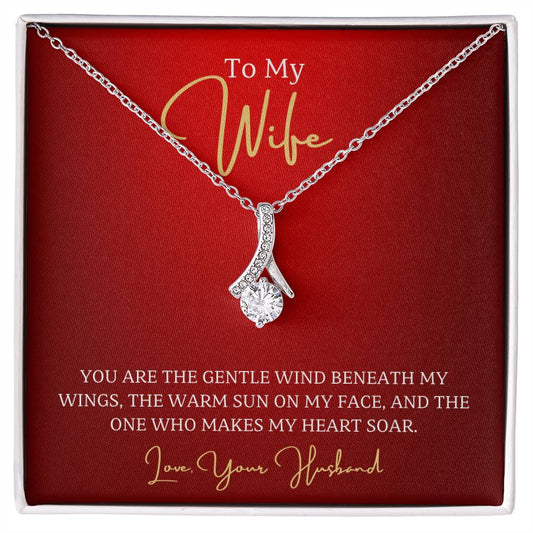 Wife-Wind beneath my wings- Alluring Beauty necklace