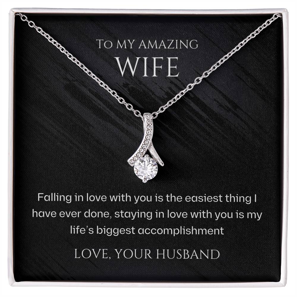 Wife-My biggest accomplishment-Alluring Beauty necklace