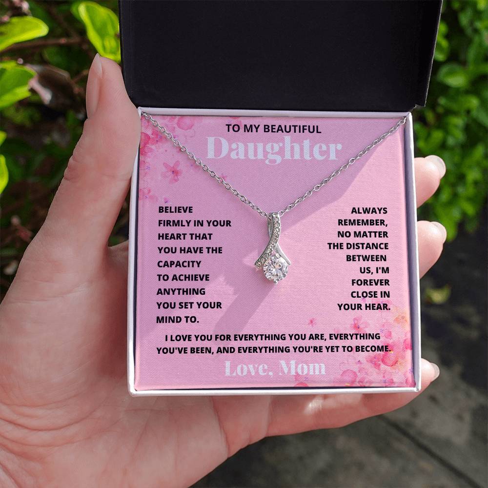 Daughter- Achieve anything-Alluring Beauty Necklace