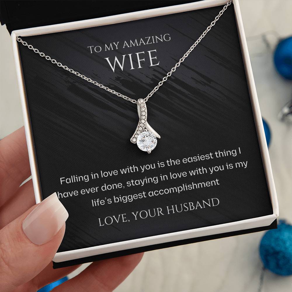 Wife-My biggest accomplishment-Alluring Beauty necklace