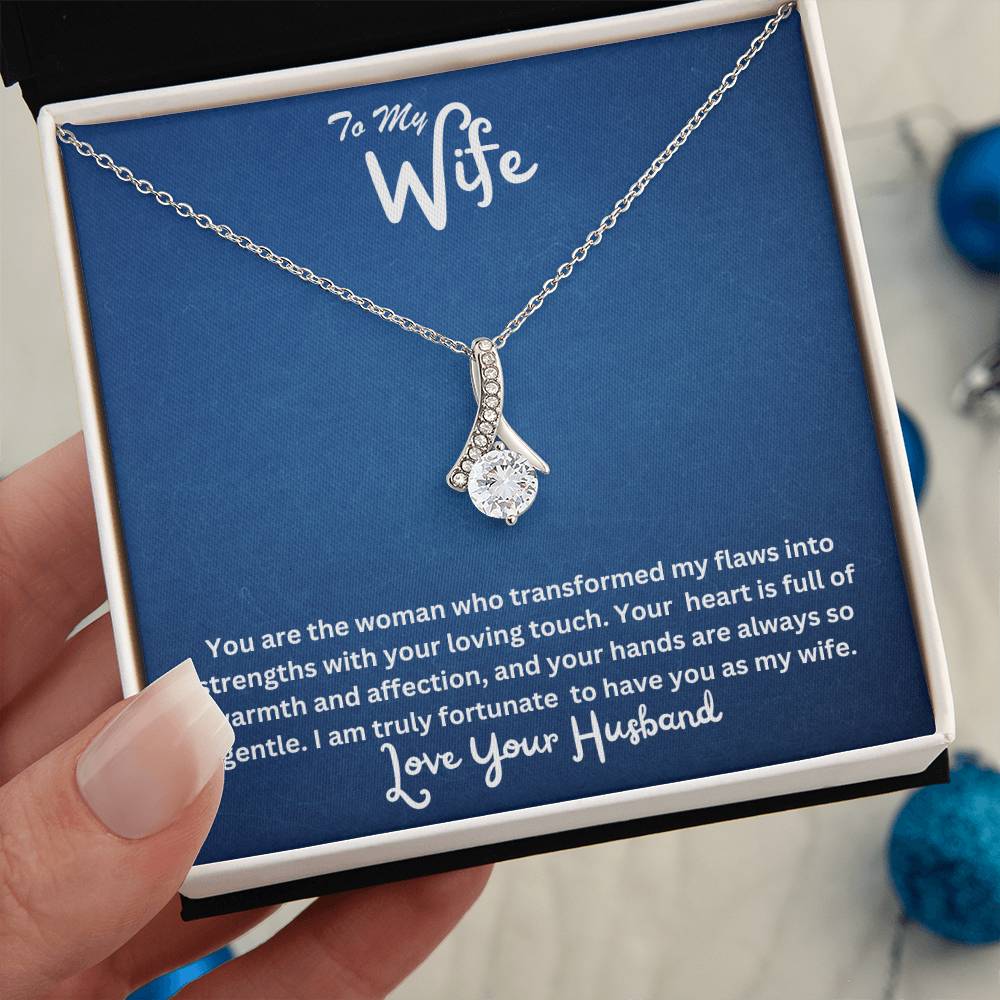 Wife-Transformed my flaws into strengths- Alluring Beauty necklace