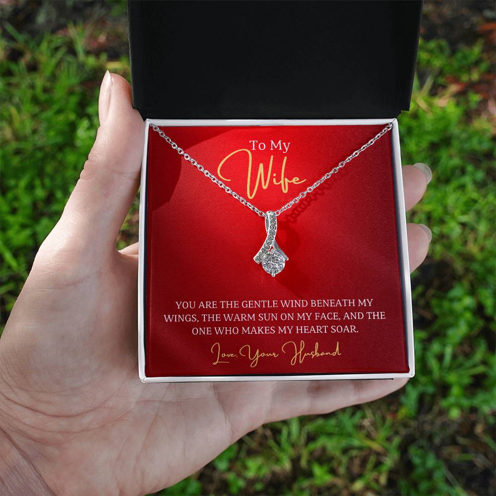 Wife-Wind beneath my wings- Alluring Beauty necklace