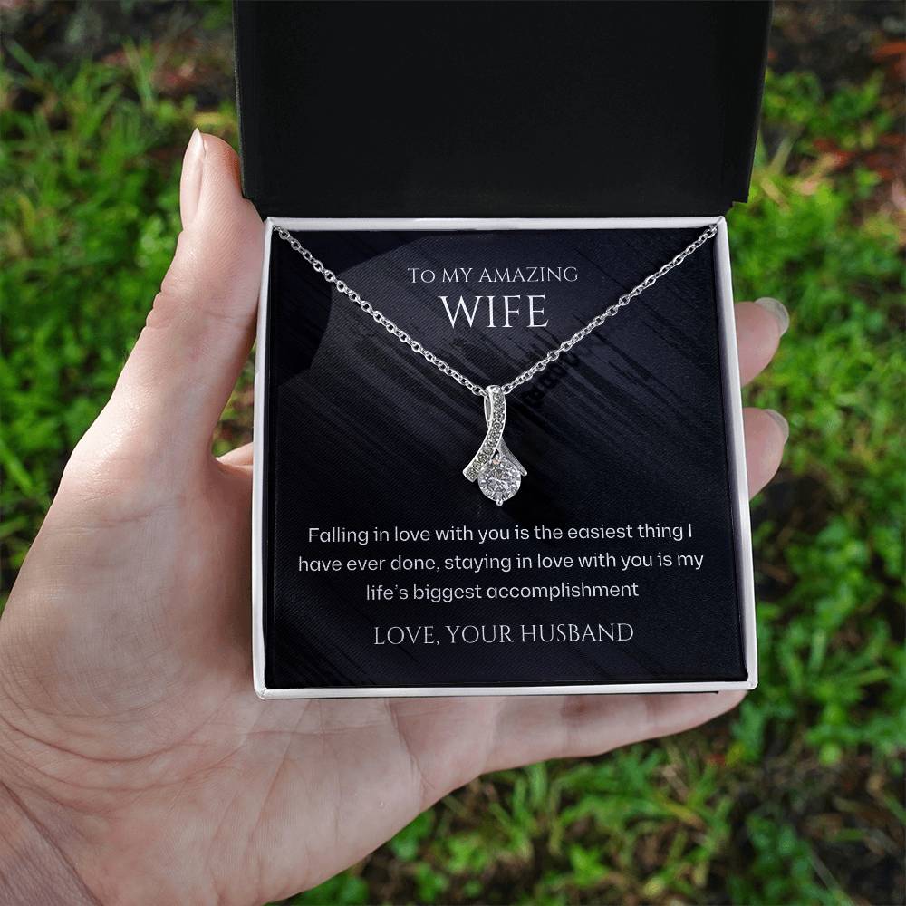 Wife-My biggest accomplishment-Alluring Beauty necklace