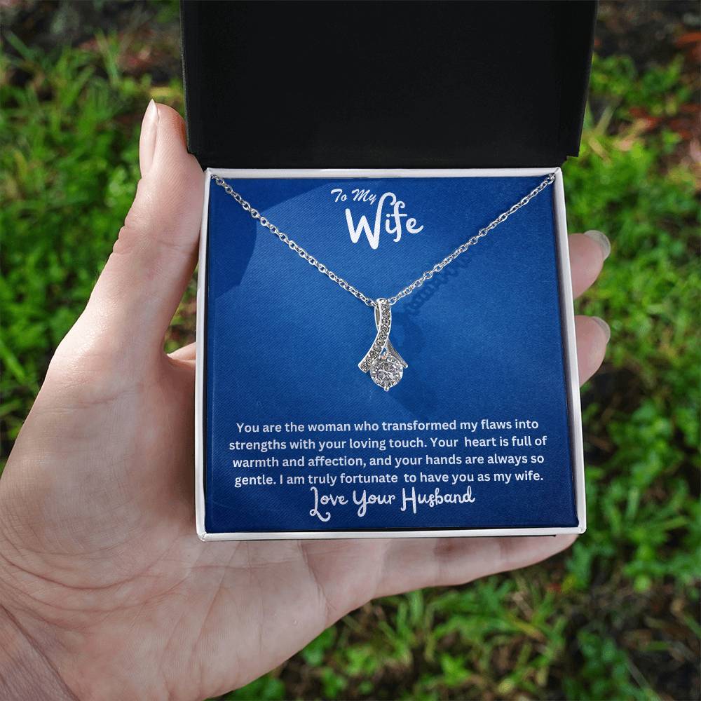 Wife-Transformed my flaws into strengths- Alluring Beauty necklace