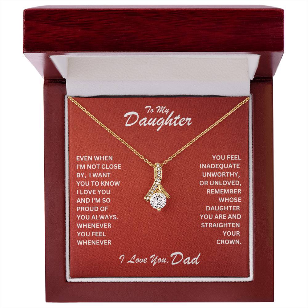 Daughter- Straighten your crown-Alluring Beauty Necklace