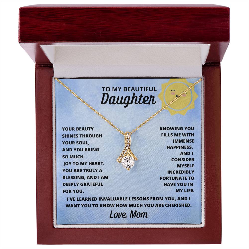 Daughter- Your beauty shines through-Alluring Beauty Necklace