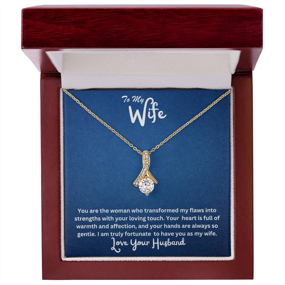 Wife-Transformed my flaws into strengths- Alluring Beauty necklace