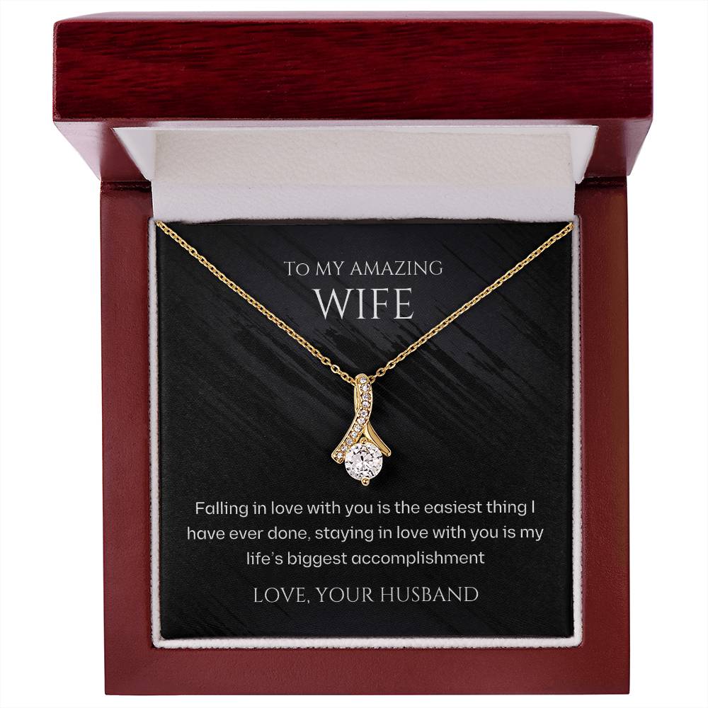 Wife-My biggest accomplishment-Alluring Beauty necklace