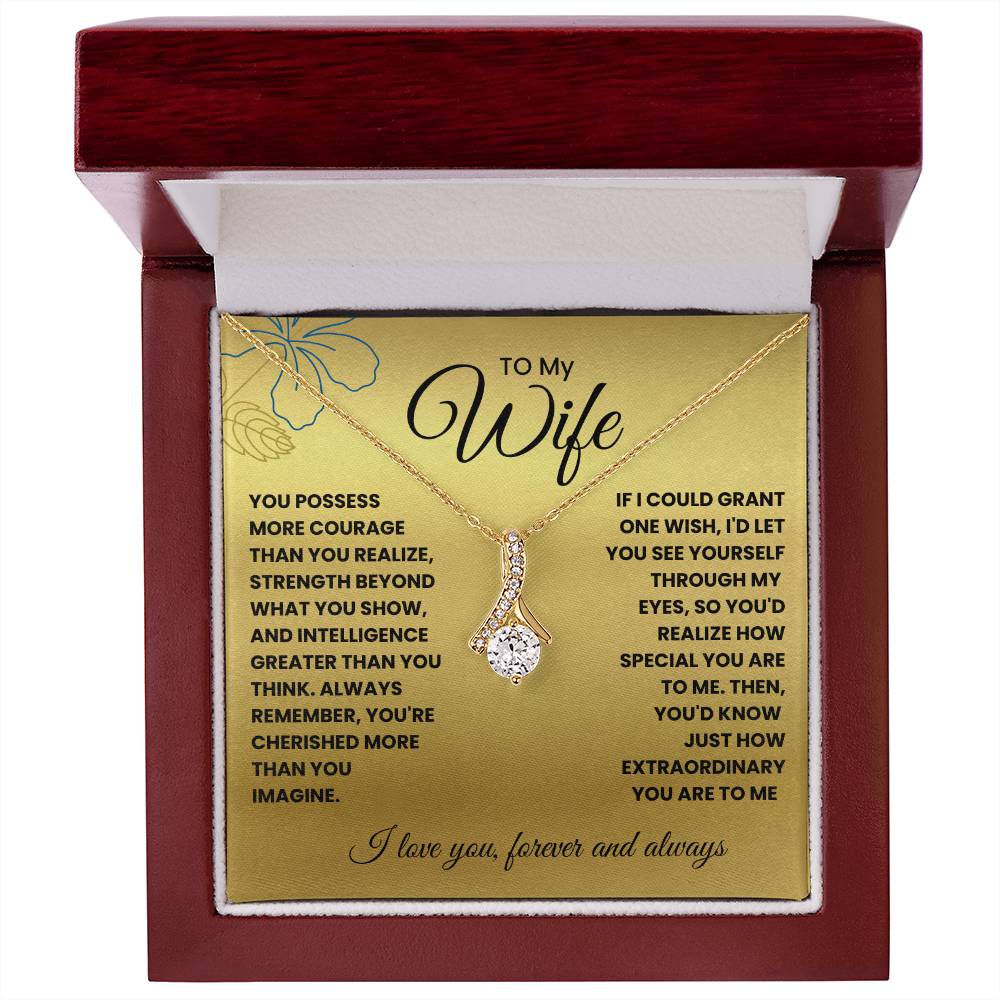 Wife-If I could grant one wish-Alluring Beauty necklace