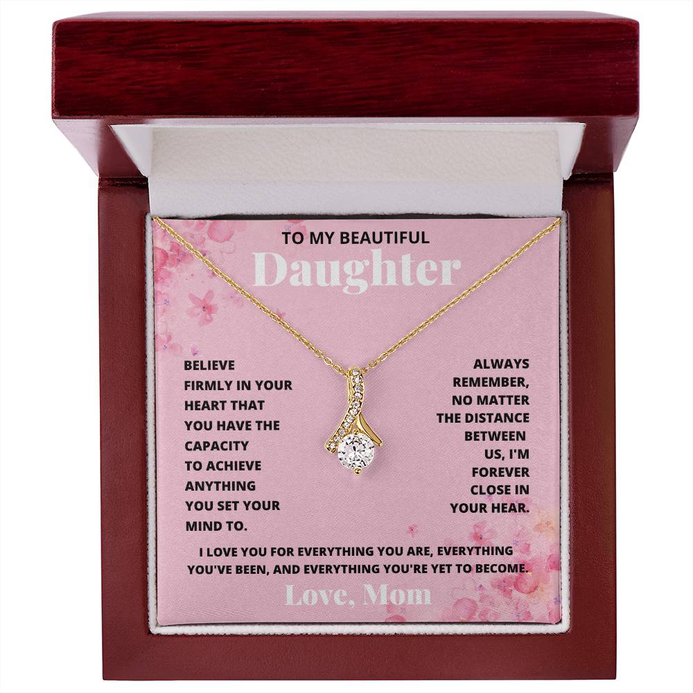 Daughter- Achieve anything-Alluring Beauty Necklace