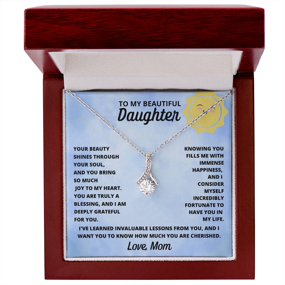 Daughter- Your beauty shines through-Alluring Beauty Necklace