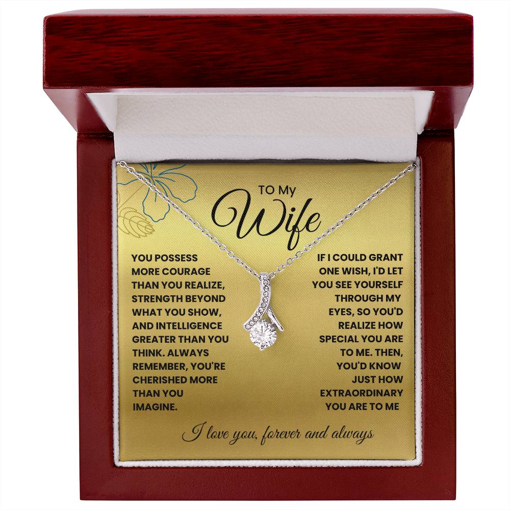 Wife-If I could grant one wish-Alluring Beauty necklace