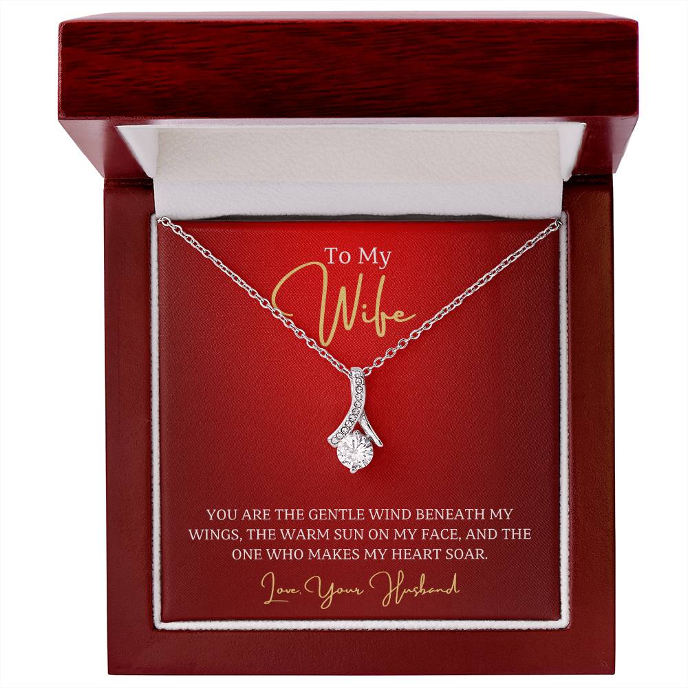 Wife-Wind beneath my wings- Alluring Beauty necklace