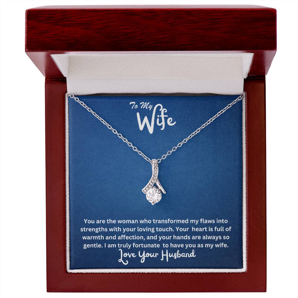 Wife-Transformed my flaws into strengths- Alluring Beauty necklace