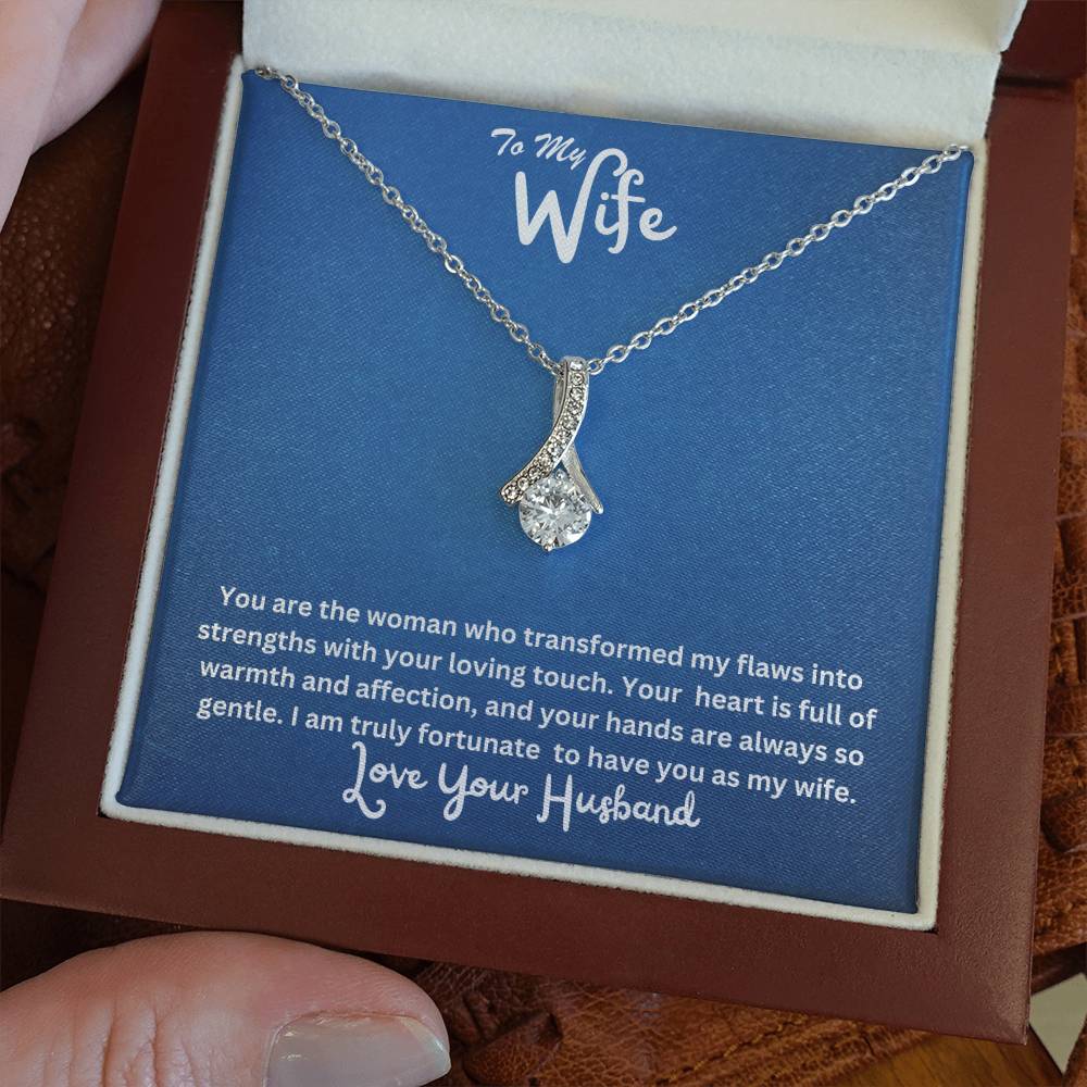 Wife-Transformed my flaws into strengths- Alluring Beauty necklace