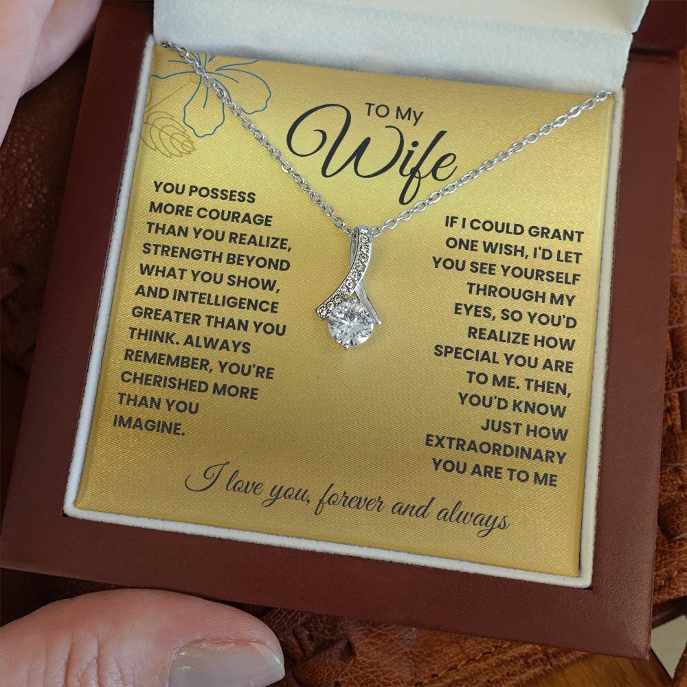 Wife-If I could grant one wish-Alluring Beauty necklace