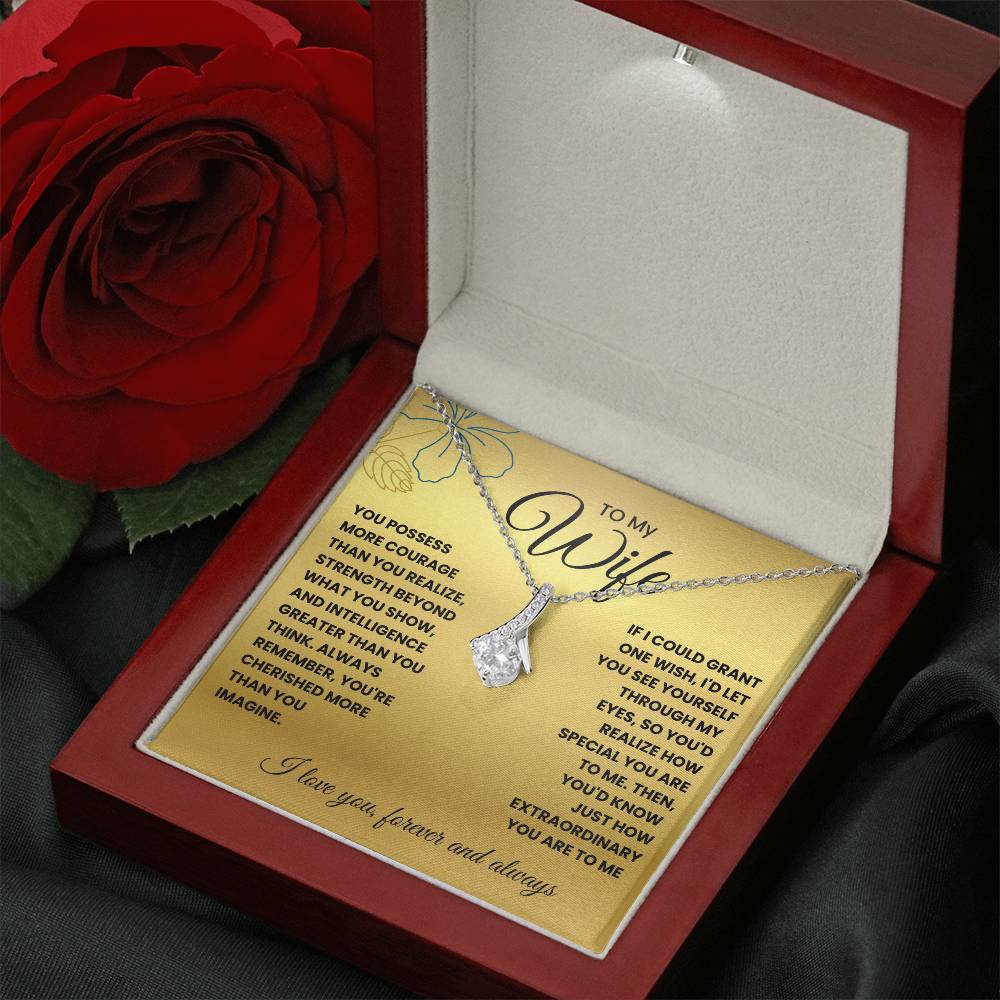 Wife-If I could grant one wish-Alluring Beauty necklace