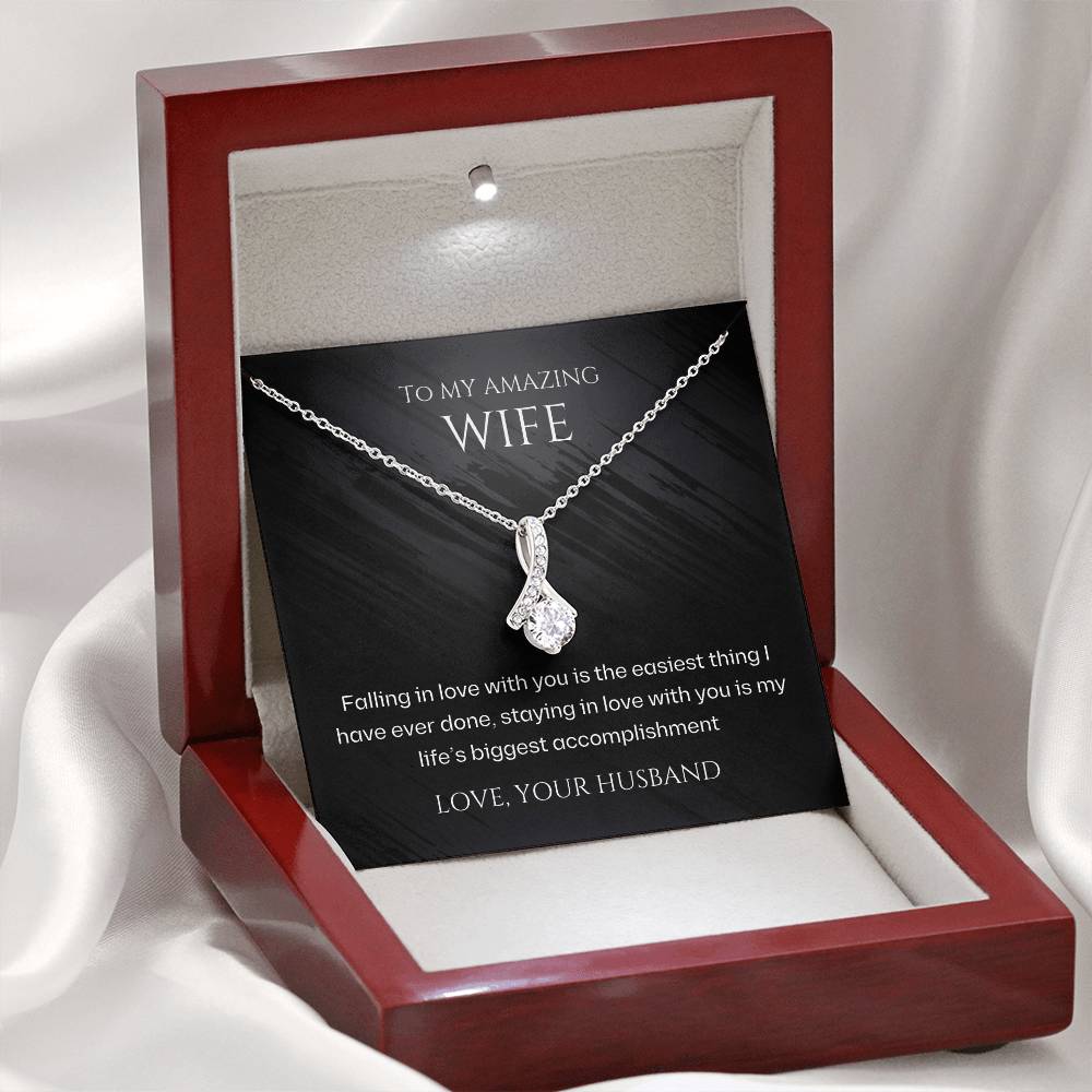 Wife-My biggest accomplishment-Alluring Beauty necklace