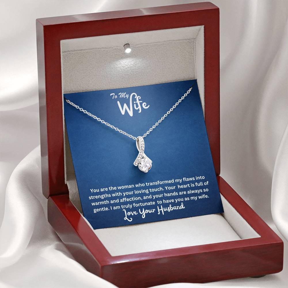 Wife-Transformed my flaws into strengths- Alluring Beauty necklace