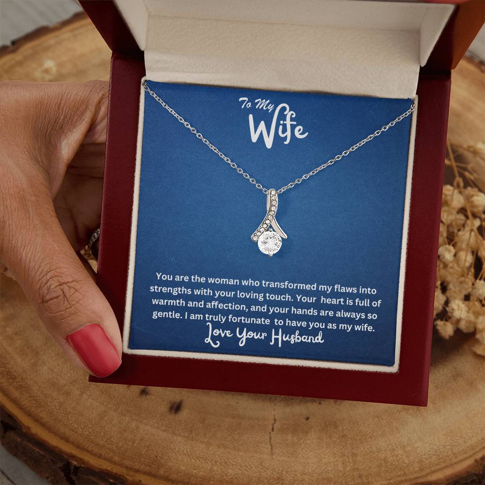 Wife-Transformed my flaws into strengths- Alluring Beauty necklace