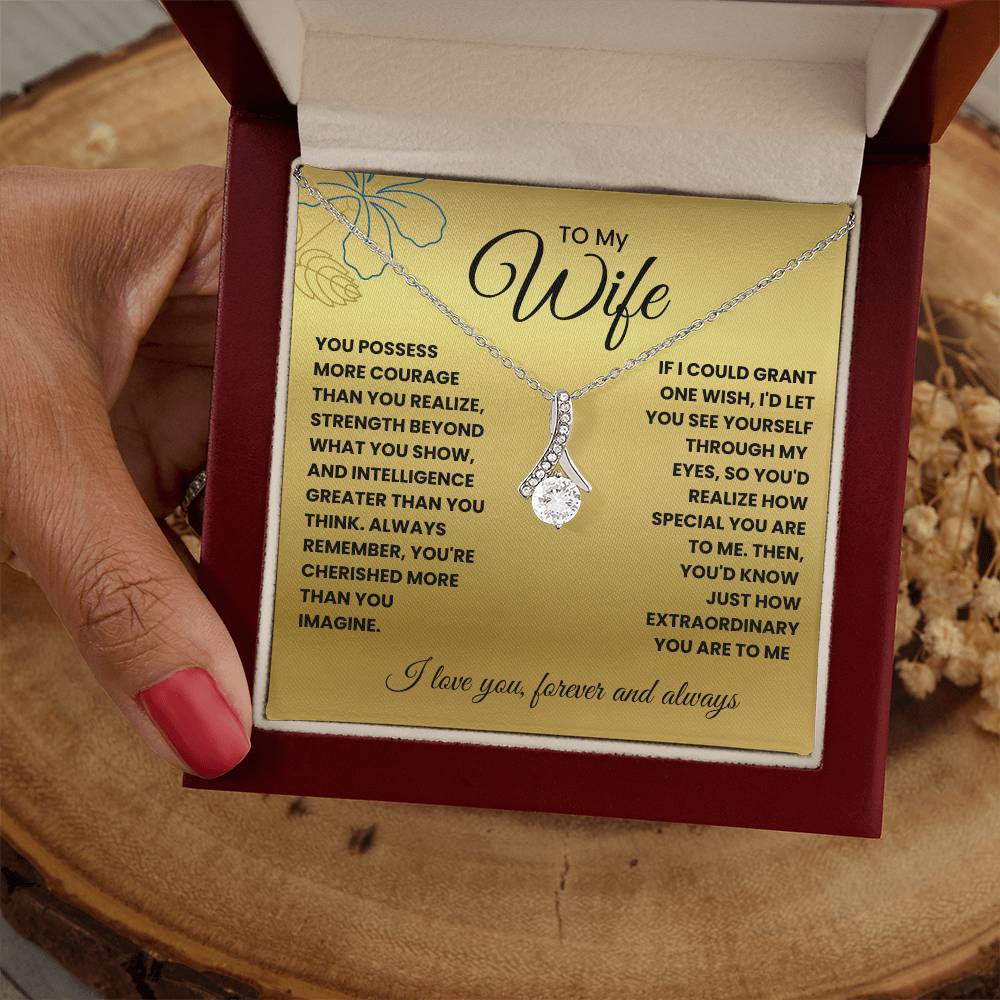 Wife-If I could grant one wish-Alluring Beauty necklace