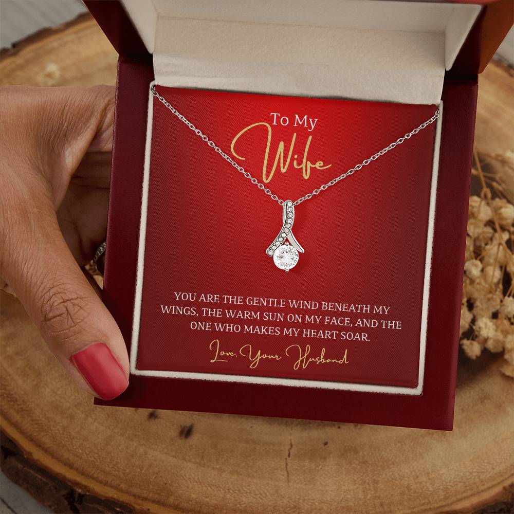 Wife-Wind beneath my wings- Alluring Beauty necklace