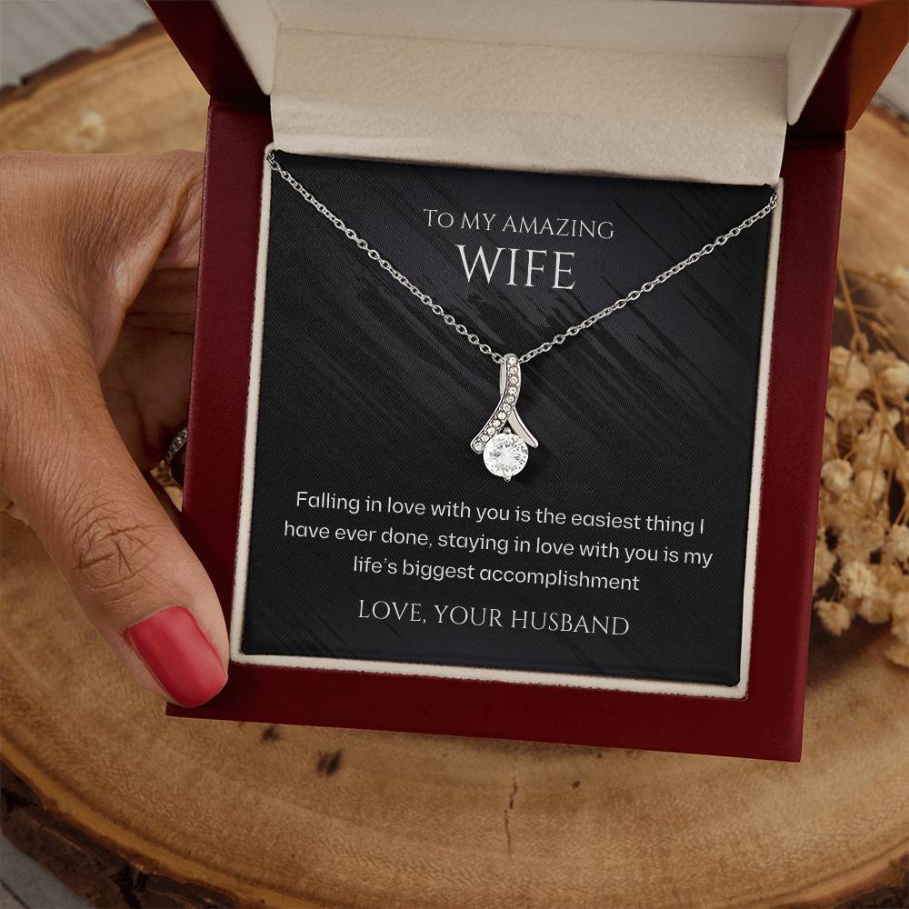 Wife-My biggest accomplishment-Alluring Beauty necklace