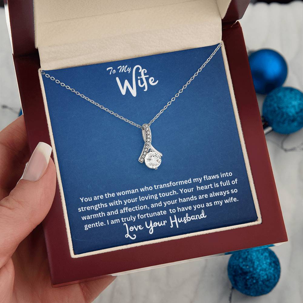 Wife-Transformed my flaws into strengths- Alluring Beauty necklace