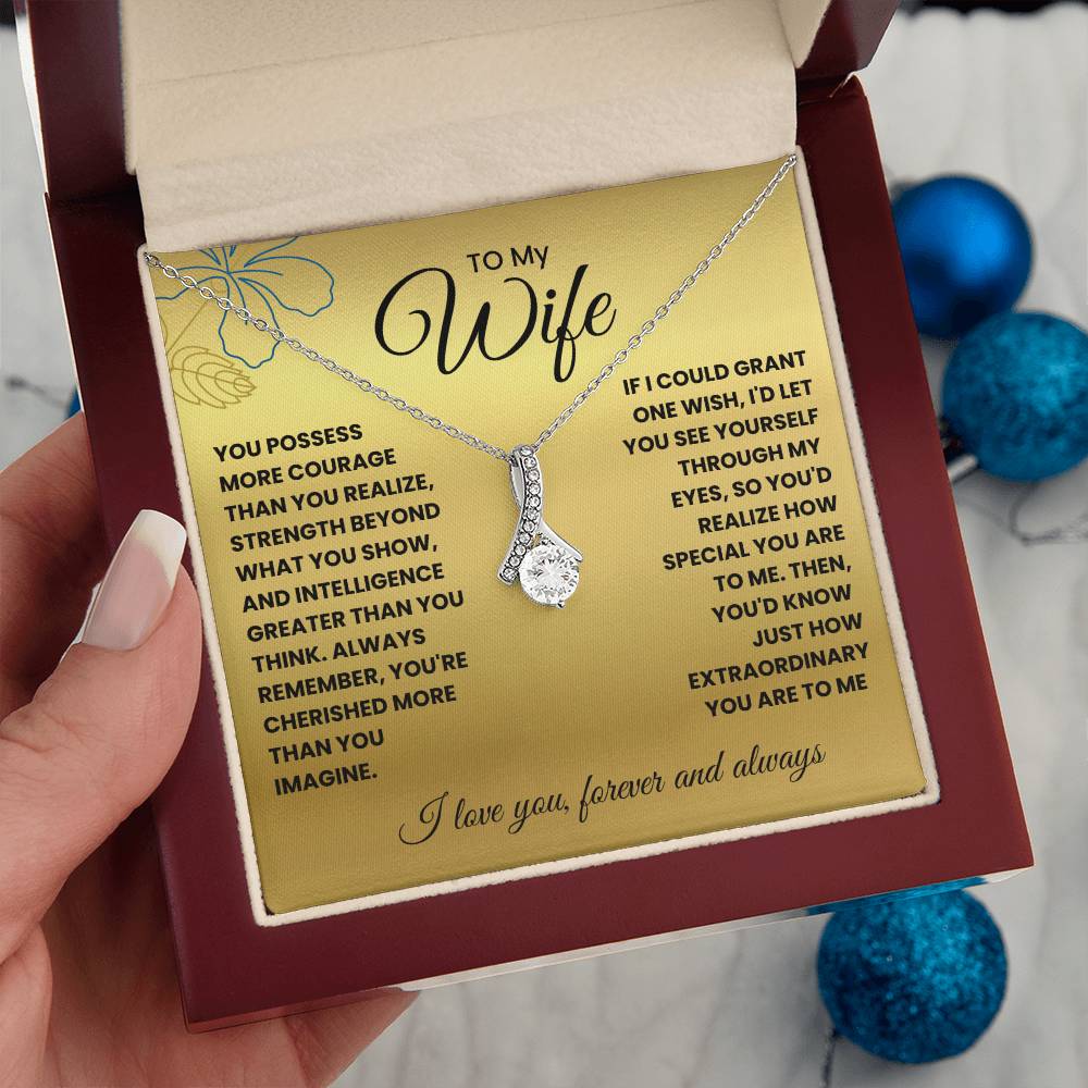 Wife-If I could grant one wish-Alluring Beauty necklace