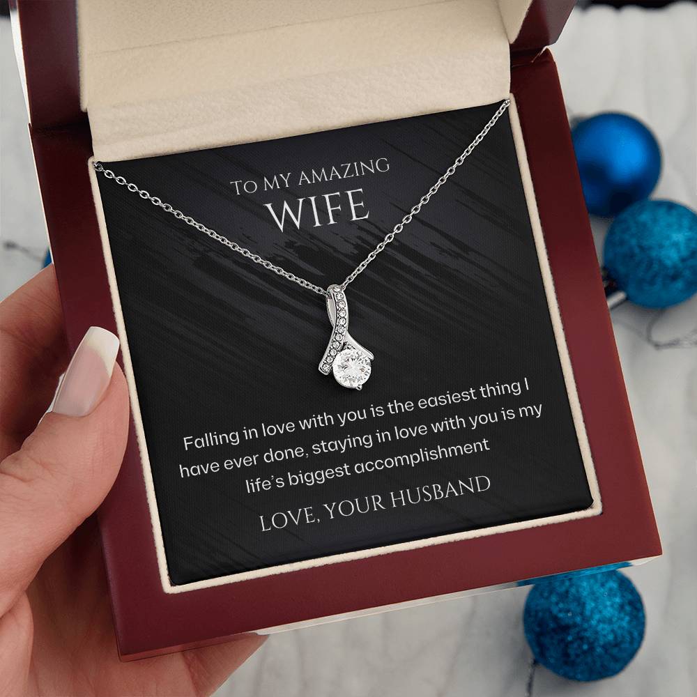 Wife-My biggest accomplishment-Alluring Beauty necklace