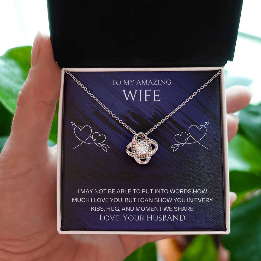 Wife- I can show you-Love Knot Necklace