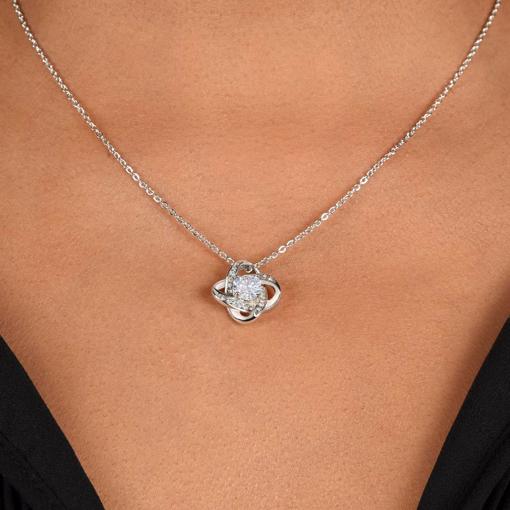 Soulmate- You make me smile-Love Knot Necklace