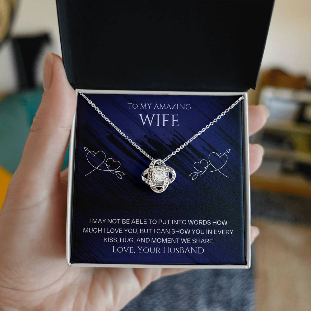 Wife- I can show you-Love Knot Necklace