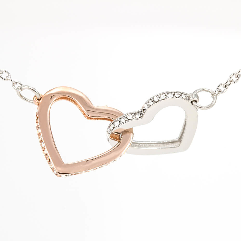 Granddaughter- Most beautiful chapters-Interlocking Hearts Necklace