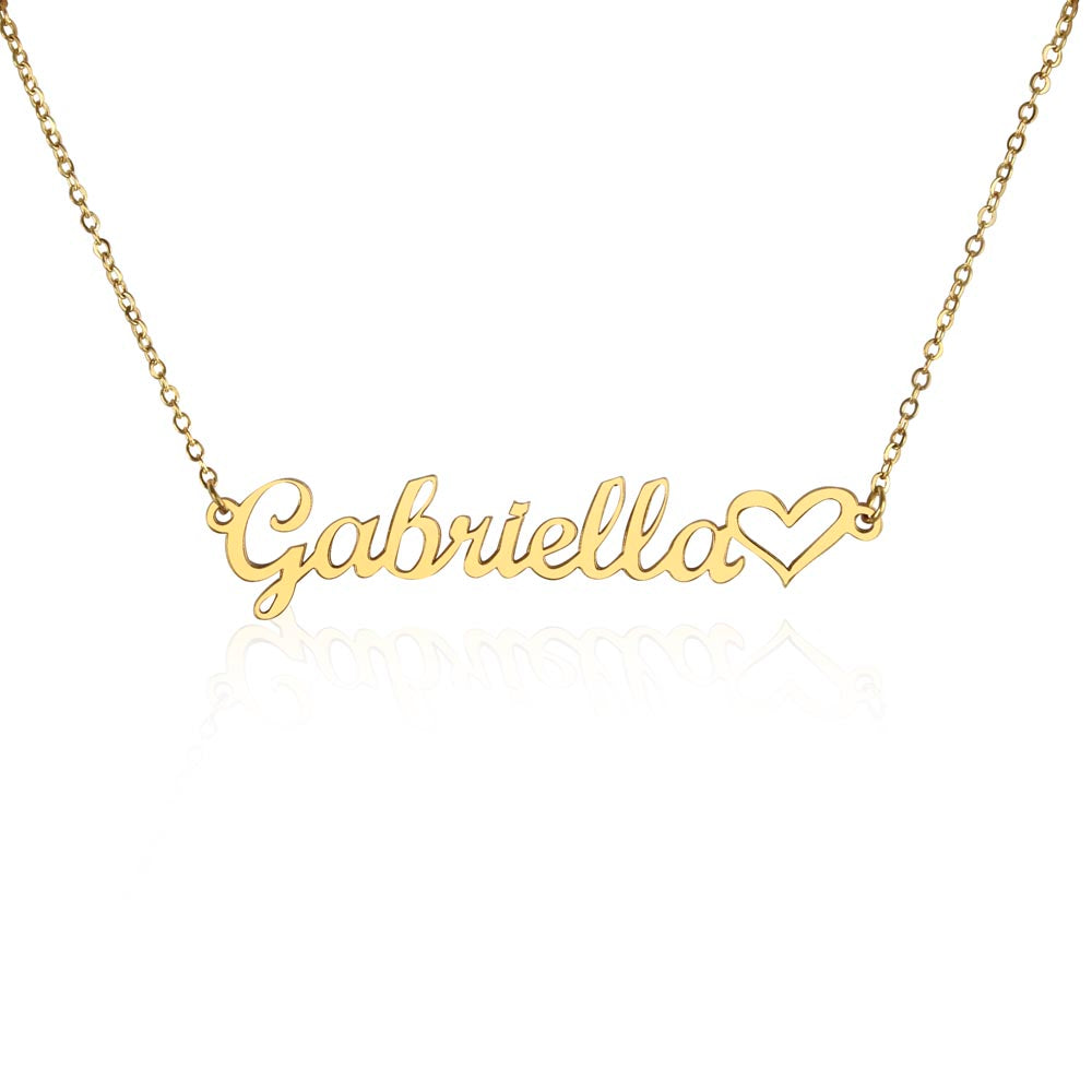 Personalized Heart Name Necklace