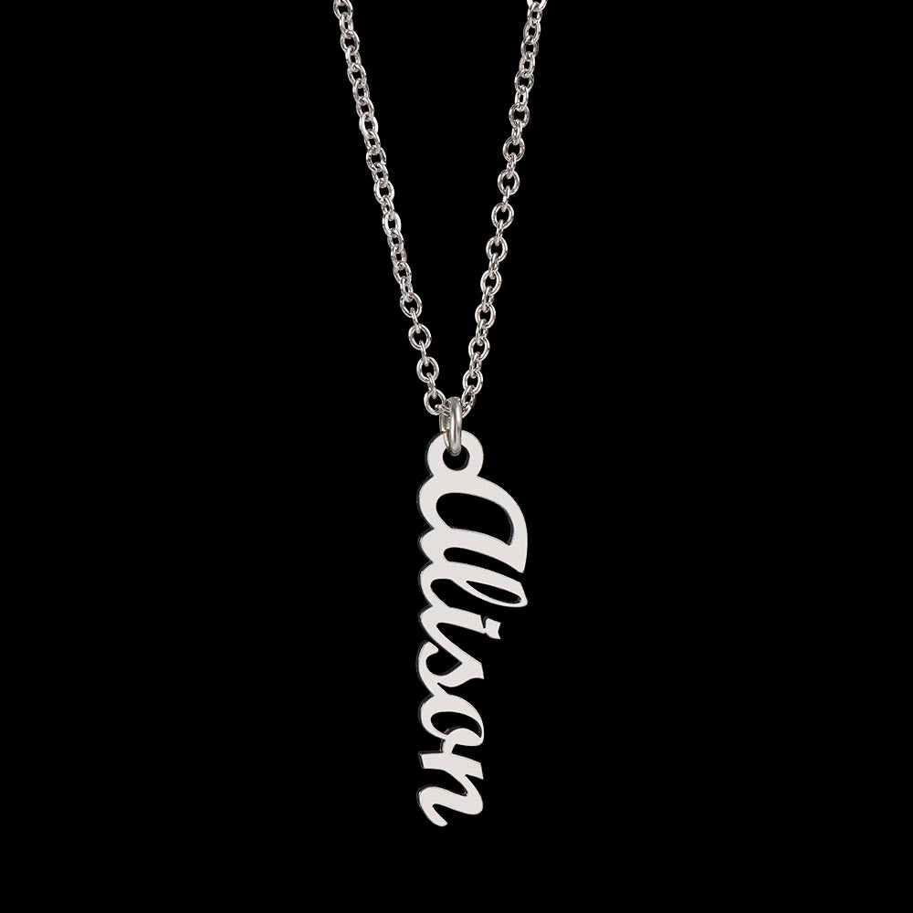 Personalized Vertical Name Necklace