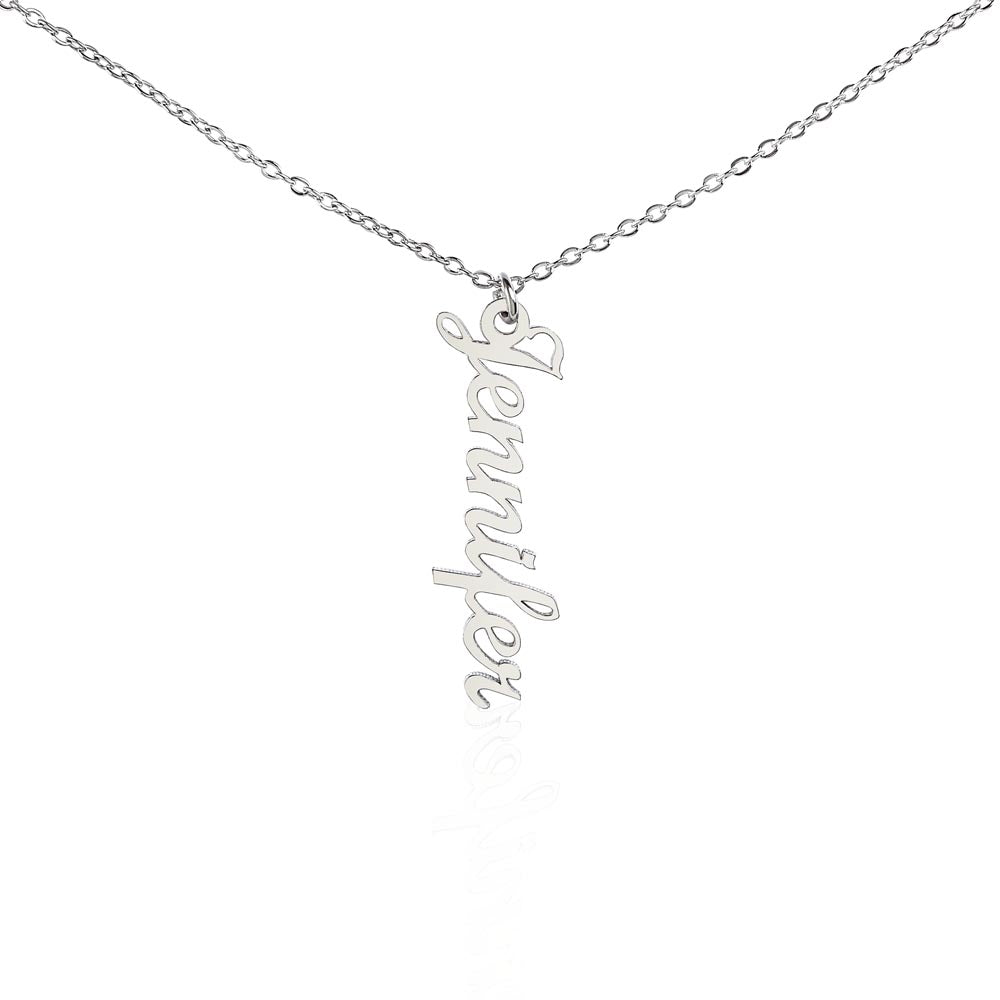 Personalized Vertical Name Necklace